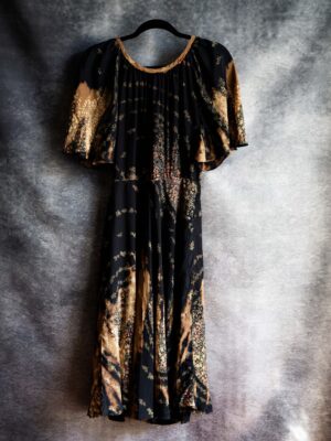 FLORAL DRESS / Handmade & Bleached