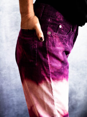 CORDUROY TROUSERS / Bleached purple
