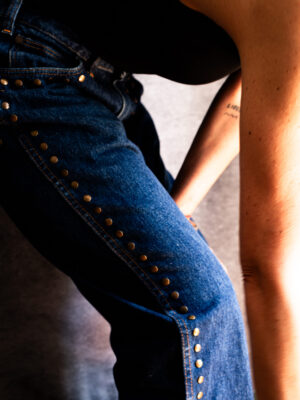 WRANGLER JEANS / Studded denim